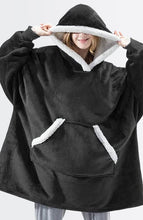 Load image into Gallery viewer, Red and White Blanket Hoodie