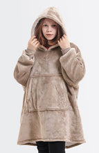 Load image into Gallery viewer, Light Blue Kids Blanket Hoodie
