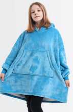 Load image into Gallery viewer, Light Blue Kids Blanket Hoodie