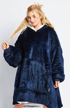 Load image into Gallery viewer, Pink and White Blanket Hoodie