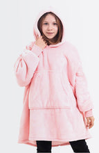 Load image into Gallery viewer, Pink Kids Blanket Hoodie
